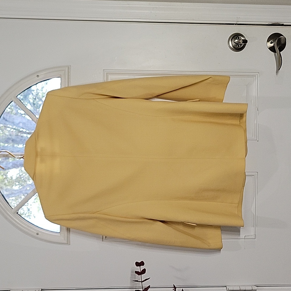 Pendleton Pale Yellow Single-Button Blazer Size 4 - image 4